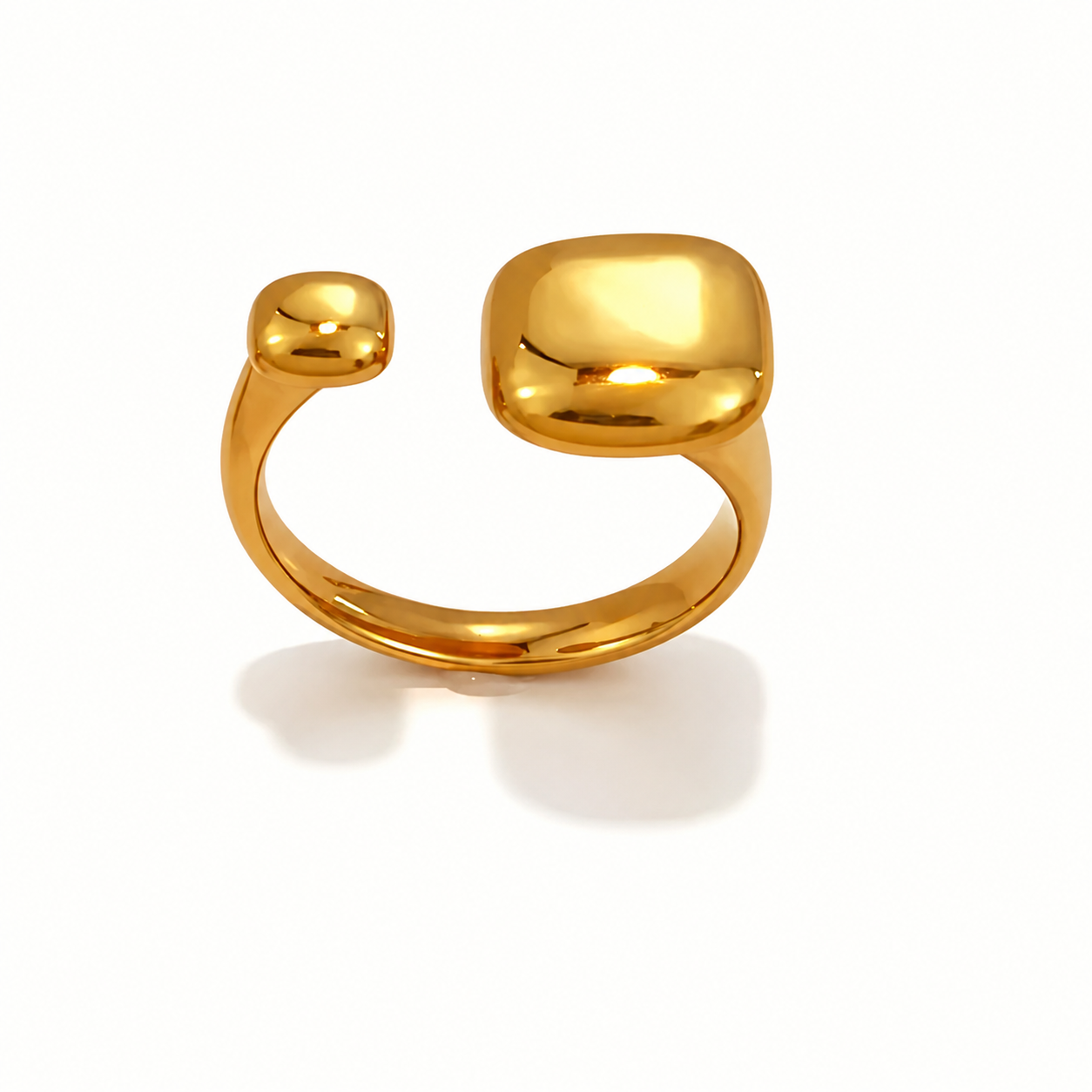 Bold Open Adjustable Gold Ring