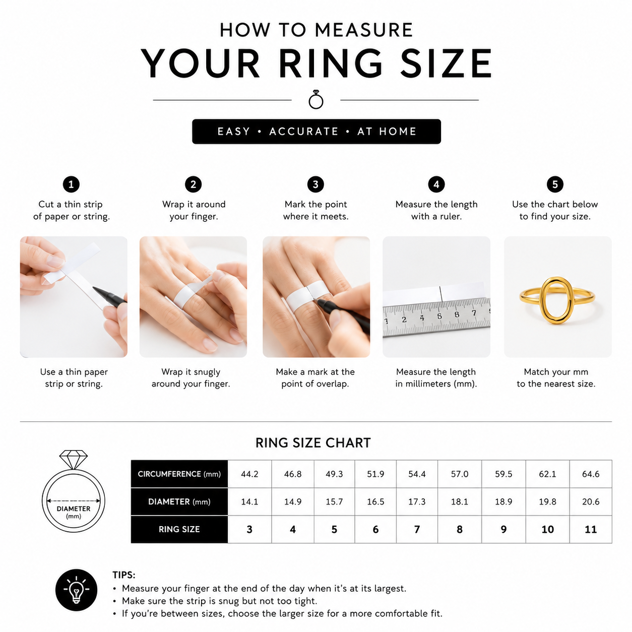 Minimal Gold Triple Stone Ring