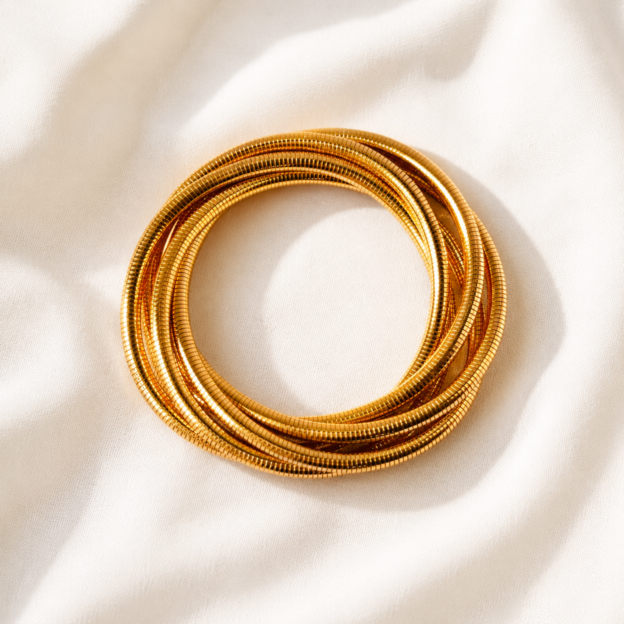 Gold Coil Bracelet