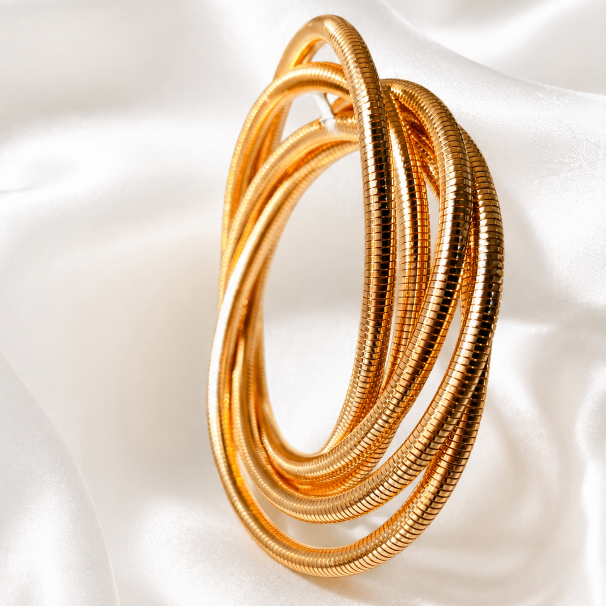 Gold Coil Bracelet